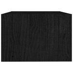 vidaXL Table basse Noir 75x50x33 5 cm Bois de pin massif
