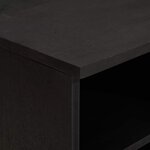 vidaXL Meuble TV Noir 80 x 33 x 46 cm Bois de mangue massif