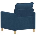 vidaXL Canapé Bleu 76 x 81 x 87 5 cm Tissu