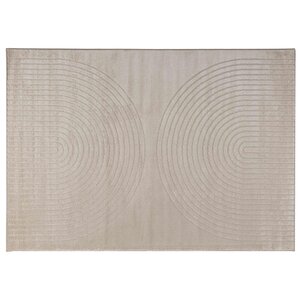 vidaXL Tapis de surface HUARTE Beige 340 x 240 cm Polyester