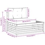 vidaXL 2 Pièces Ensemble de canapés d'extérieur Polyester Blanc
