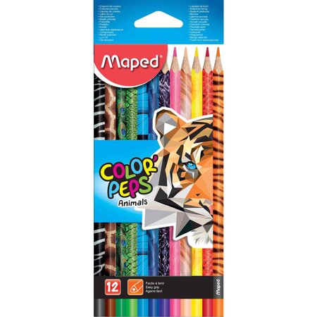 Crayon de couleur triangulaire COLOR'PEPS Animals MAPED