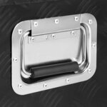 vidaXL Boîte de rangement Noir 70x31x27 cm Aluminium