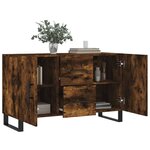 vidaXL Buffet chêne fumé 100x36x60 cm bois d'ingénierie