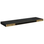 vidaXL Étagère flottante murale noir 80x23 5x3 8 cm MDF