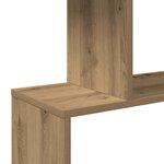 vidaXL Étagère séparatrice de pièce à 3 niveaux chêne artisanal