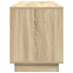 vidaXL Meuble TV avec lumières LED chêne sonoma 160 5x41x50 cm