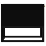 vidaXL Table basse noir 80x40x35 cm Bois d'ingénierie et fer