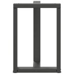 vidaXL Pieds de table à manger en T 2 pièces Anthracite 60 x 35 x (72-73) cm Acier
