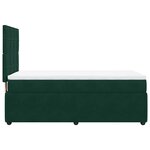 vidaXL Sommier à lattes de lit avec matelas Vert foncé 100x200 cm
