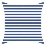vidaXL Voile d'ombre Bleu et Blanc 2 x 2 m 100   polyester Oxford