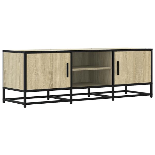 vidaXL Meuble TV chêne sonoma 120x35x41 cm bois d'ingénierie et métal