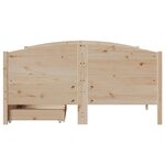vidaXL Cadre de lit sans matelas 120x190 cm bois de pin massif