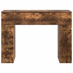 vidaXL Table basse Chêne fumé 102 x 35 x 75 cm Bois d'ingénierie