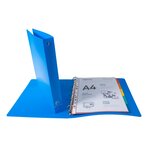 Classeur 4 Anneaux 30mm Polypropylène Opak - A4 Maxi - Couleurs Assorties - X 20 - Exacompta