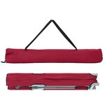vidaXL Lit de camping pliant Rouge 62 x 194 x 42 cm Tissu Oxford