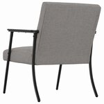 vidaXL fauteuil Taupe 59 x 75 x 78 cm tissu