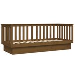 vidaXL Lit de jour sans matelas marron miel 90x190 cm bois pin massif