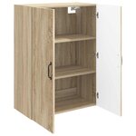 vidaXL Armoire Murale 66 x 34 5 x 90 cm Bois d'ingénierie Chêne Sonoma