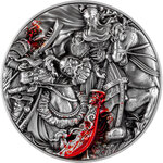 Monnaie en argent 10000 francs g 62.2 (2 oz) ag - 357.65 (11.5 oz) cu millésime 2023 guan yu slays hua xiong 2