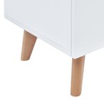 Vidaxl meuble tv blanc 120x40x46 cm mdf
