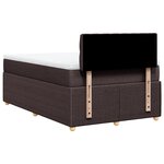 vidaXL Sommier à lattes de lit avec matelas Marron foncé 120x200 cm