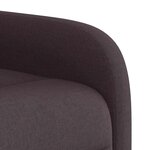vidaXL Fauteuil inclinable Marron foncé Tissu