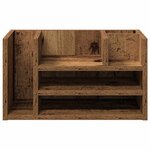 vidaXL Organiseur de bureau Bois ancien 44 5 x 24 x 25 cm