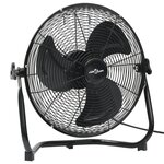 vidaXL Ventilateur de sol 3 vitesses 45 cm 60 W Noir