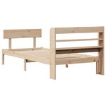 vidaXL Cadre de lit sans matelas 90x200 cm bois de pin massif