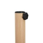 vidaXL Socles de parasol d'extérieur Bois clair 48 x 48 x 32.5 cm