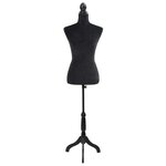 Buste de couture Mannequin de Femme Noir