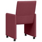 vidaXL Chaises de salle à manger 2 Pièces Rouge bordeaux 58 x 65 x 94 cm