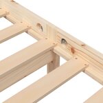 vidaXL Cadre de lit Bois de pin solide 90x200 cm
