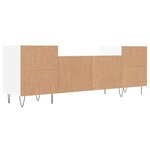 vidaXL Meuble TV Blanc 160x35x55 cm Bois d'ingénierie