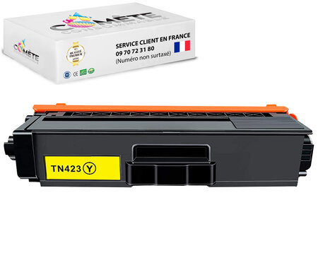 Tn423 - 1 toner compatible avec brother tn423 jaune