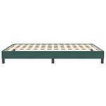 vidaXL Cadre de lit sans matelas vert foncé 140x210 cm velours