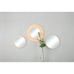 3 miroirs ronds à personnaliser - bords rectifiés - 1 x ø 20 cm et 2 x ø 15 cm