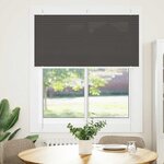 vidaXL Store plissé noir 115x100 cm largeur du tissu 114 4cm polyester