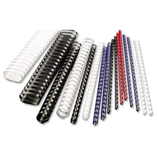 Lot de 50 CombBind Peignes de reliure blanc 25 mm GBC