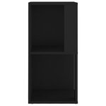 vidaXL Armoire d'angle Noir 33x33x67 cm Bois d'ingénierie