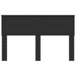 vidaXL Tête de lit Chêne noir 140 cm Bois d'ingénierie