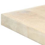 vidaXL Table à dîner Blanc 160x80x75 cm Bois de manguier massif