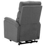 vidaXL Fauteuil Gris clair Tissu