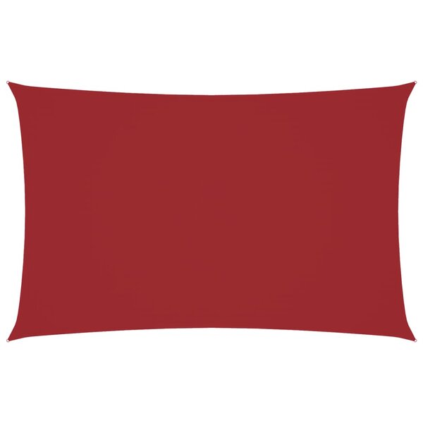 vidaXL Voile de parasol tissu oxford rectangulaire 5x8 m rouge