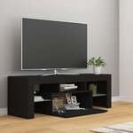vidaXL Meuble TV avec lumières LED noir 120x35x40 cm