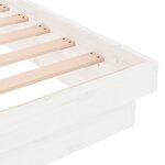 vidaXL Cadre de lit sans matelas blanc bois massif 120x200 cm