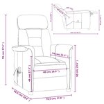 vidaXL Fauteuil de massage Noir Similicuir