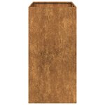 vidaXL Jardinière rouillé 40x80x80 cm acier inoxydable