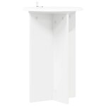 vidaXL Support de Plante 2 pièces Blanc Ø40 x 60 cm Bois d'ingénierie